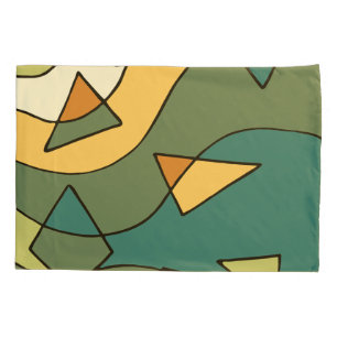 Hand drawn abstract vintage design    pillowcase
