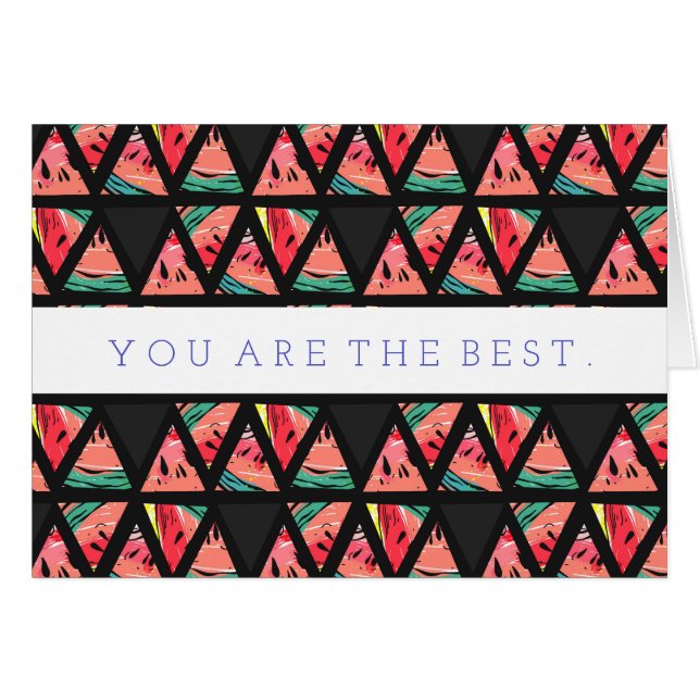 Hand Drawn Abstract Watermelon Pattern (Front Horizontal)