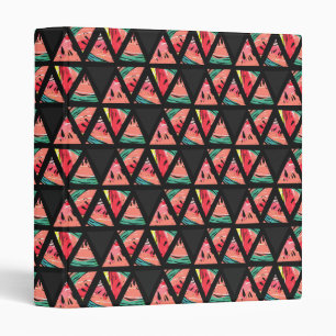 Hand Drawn Abstract Watermelon Pattern Binder