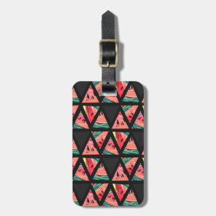 Hand Drawn Abstract Watermelon Pattern Luggage Tag