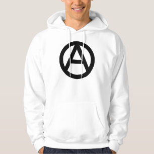 Hand Drawn Anarchy Symbol Graphic Hoodie