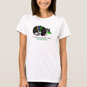Hand drawn ARMADILLO- Brazil - Endangered animal T-Shirt
