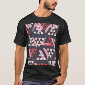 Hand-Drawn Artistic Pattern Display T-Shirt