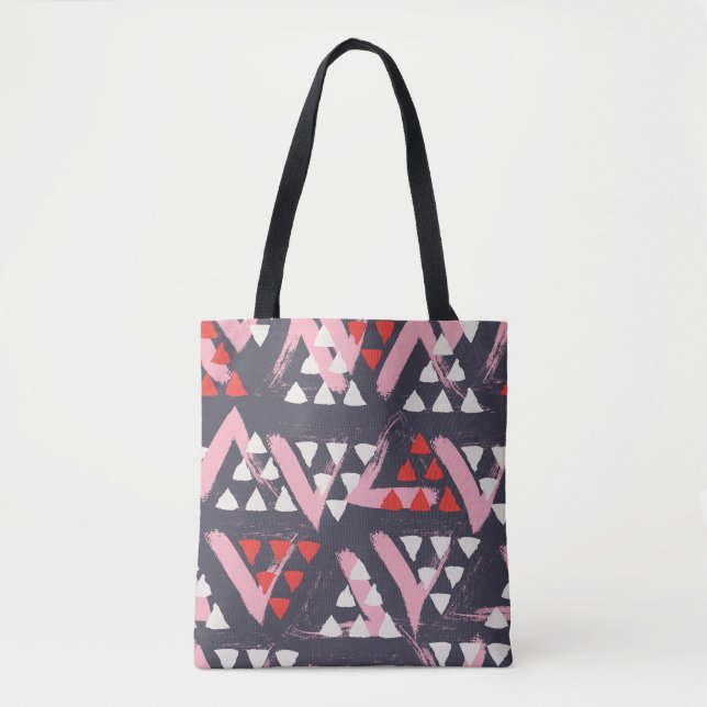 Hand-Drawn Artistic Pattern Display Tote Bag (Front)