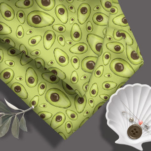 Hand Drawn Avocado Pattern ID376 Fabric