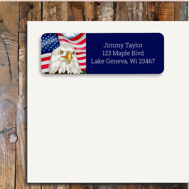 Hand Drawn Bald Eagle and American Flag Patriotic (Creator Uploaded)