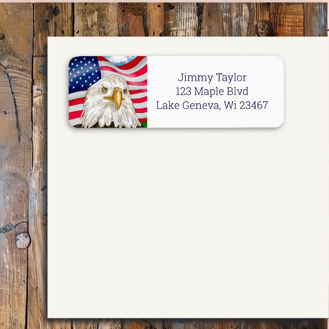 Hand Drawn Bald Eagle and American Flag Patriotic (Creator Uploaded)