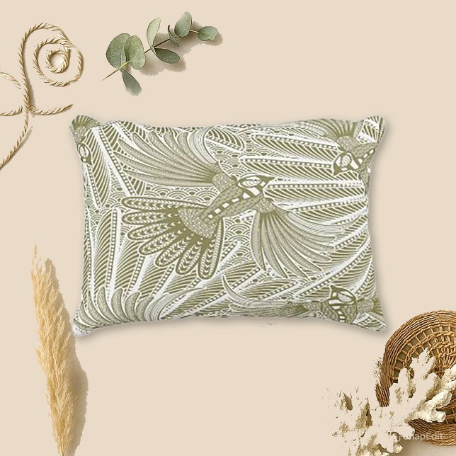 Hand Drawn Bird Silhouette Decorative Pillow (Creator Uploaded)