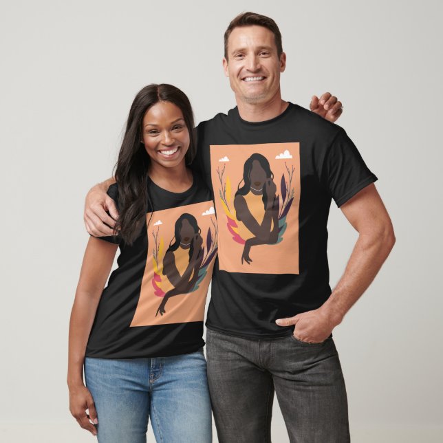 Hand Drawn Black Awareness Day Concept Fun 2/3 T-Shirt (Unisex)