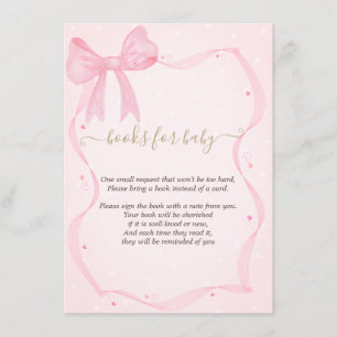 Hand Drawn Bow Elegant Frame Dots  Enclosure Card