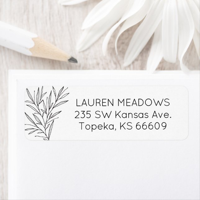 Hand Drawn Branch Return Address Labels (Insitu)