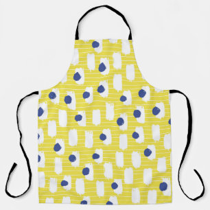 Hand drawn brush stroke seamless pattern.  apron