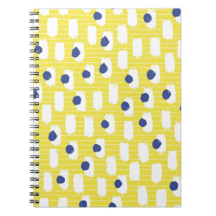 Hand drawn brush stroke seamless pattern. notebook