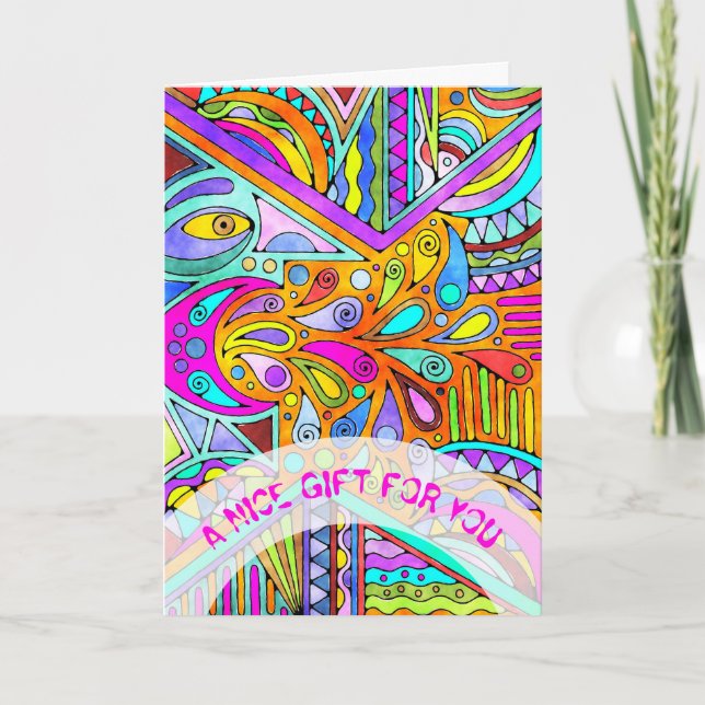 Hand Drawn By EDDArt - Blah Blah Blah 1 Card (Front)