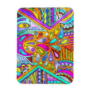 Hand Drawn By EDDArt - Blah Blah Blah 1 Magnet