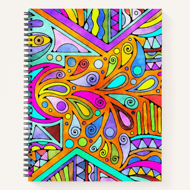 Hand Drawn By EDDArt - Blah Blah Blah 1 Notebook (Front)