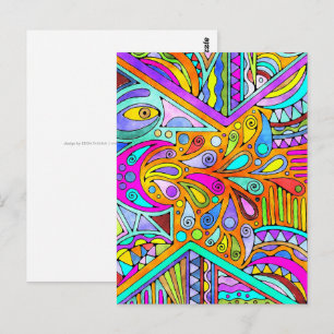 Hand Drawn By EDDArt - Blah Blah Blah 1 Postcard