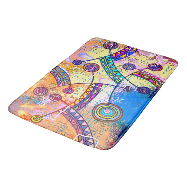 Hand Drawn By EDDArt - Dream Scale 1 Bath Mat (Angled)