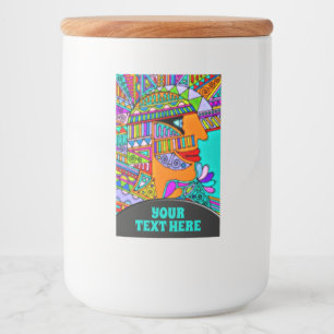 Hand Drawn By EDDArt - Pharaoh 1 Food Label