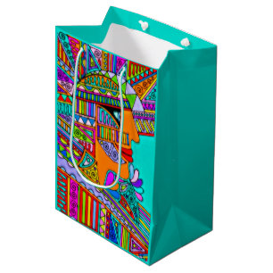 Hand Drawn By EDDArt - Pharaoh 1 Medium Gift Bag