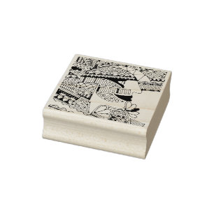 Hand Drawn By EDDArt - Pharaoh 1 Rubber Stamp