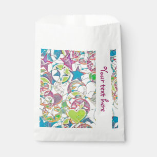 Hand Drawn By EDDArt - Stars And Hearts 1 Favour Bag