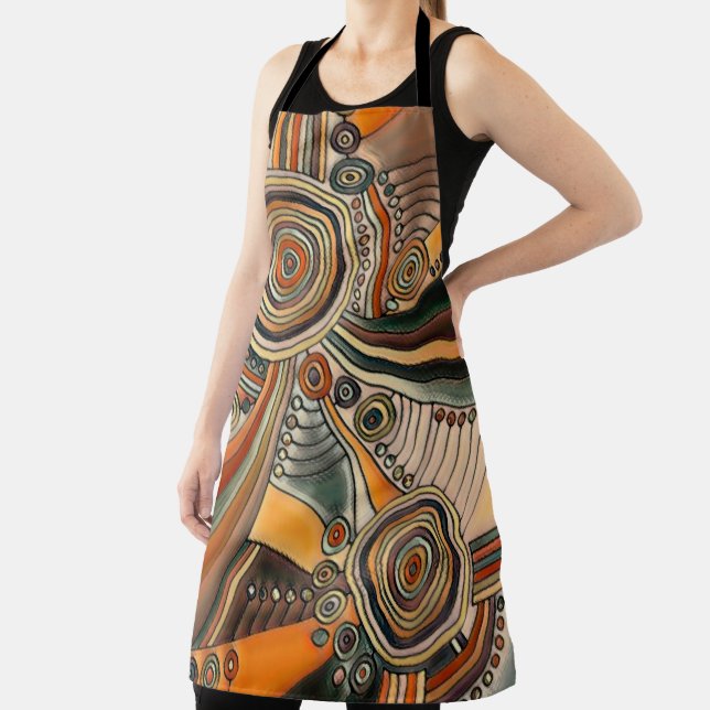 Hand Drawn By EDDArt - Thoughts 1 Apron (Insitu)