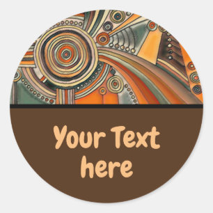 Hand Drawn By EDDArt - Thoughts 1 Classic Round Sticker