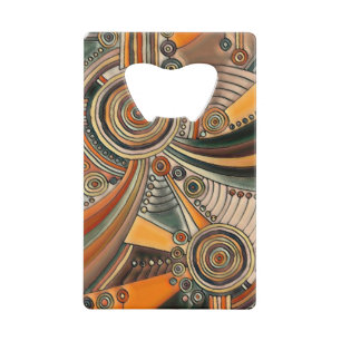 Hand Drawn By EDDArt - Thoughts 1 Credit Card Bottle Opener