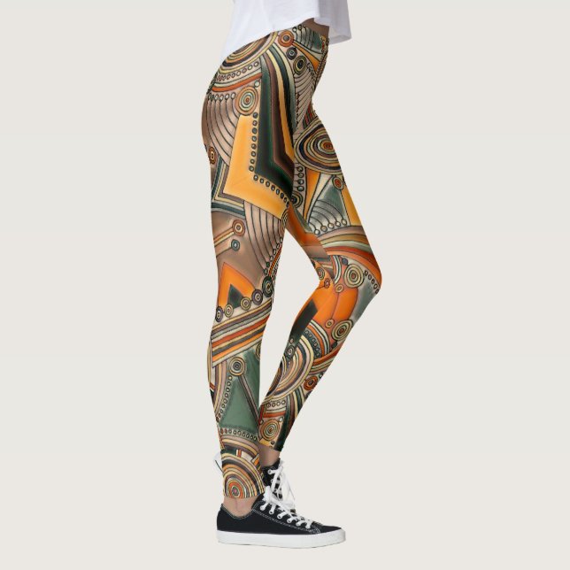 Hand Drawn By EDDArt - Thoughts 1 Leggings (Right)