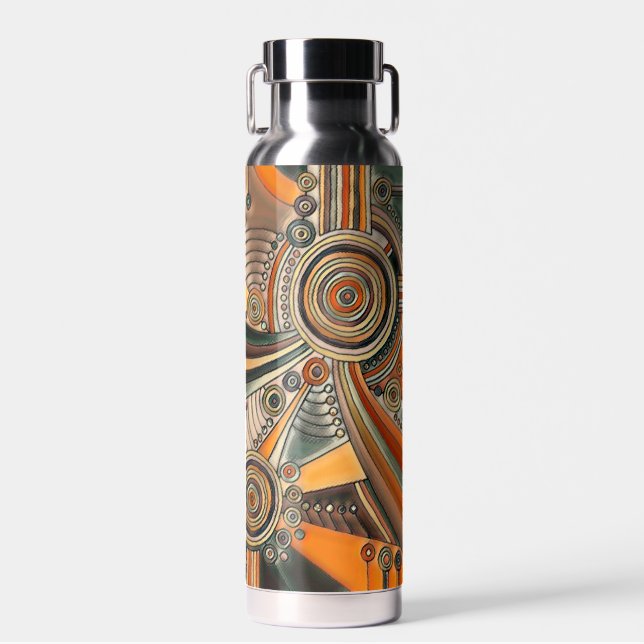 Hand Drawn By EDDArt - Thoughts 1 Water Bottle (Front)