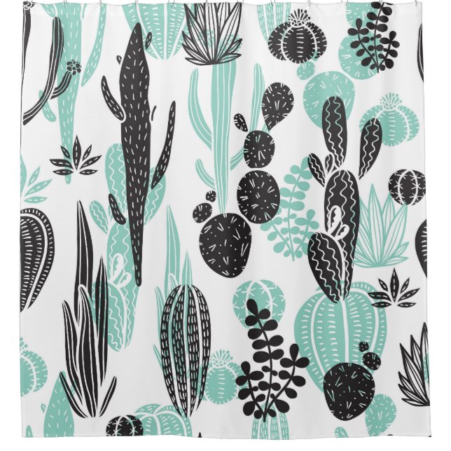 Hand Drawn Cacti: Doodle Seamless (Front)