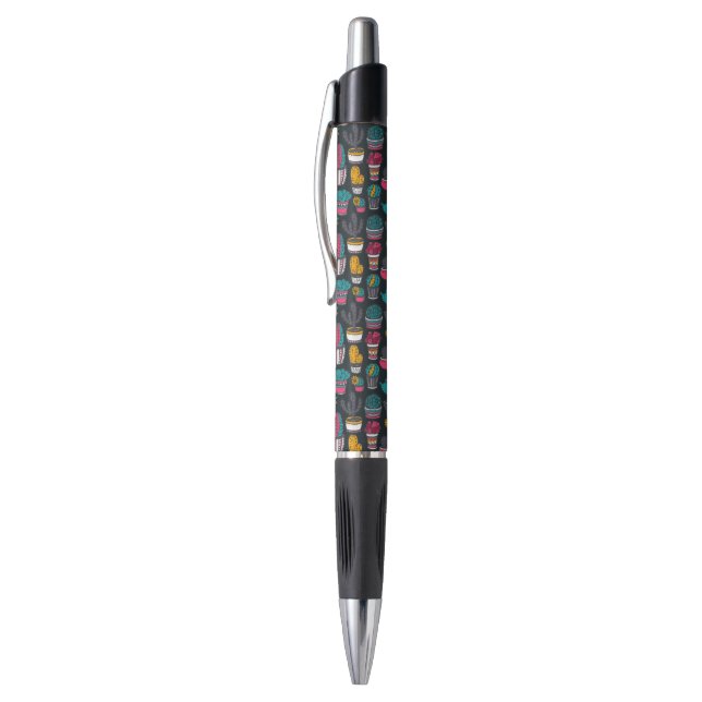 Hand Drawn Cactus in Sketch Style Pattern Pen (Top (Vertical))