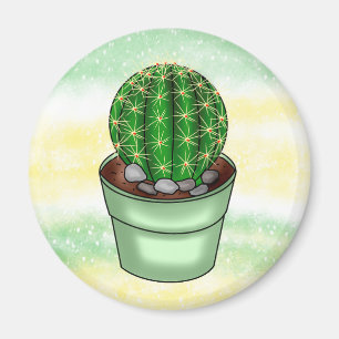 Hand drawn Cactus Succulent  Magnet