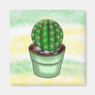 Hand drawn Cactus Succulent Magnet