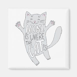 Hand Drawn Cartoon Cat Pictures Cute Kitty Pics Magnet