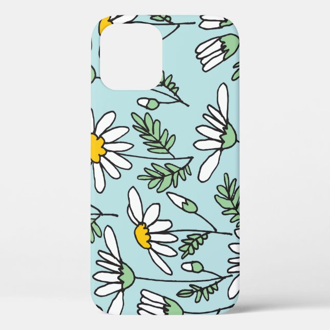 Hand-Drawn Chamomile Pattern. Case-Mate iPhone Case (Back)