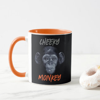 Hand Drawn Cheeky Monkey Mug