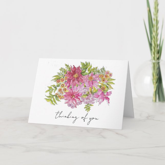 Hand Drawn Cheery Bright Sketch Greeting Card (Front)