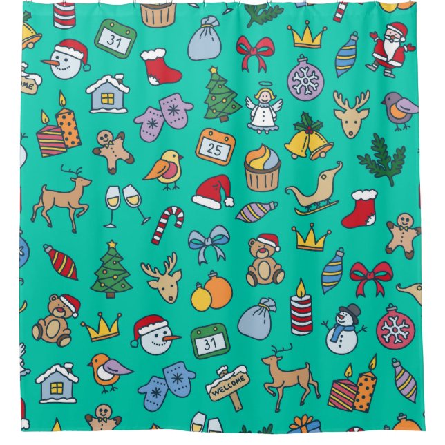 Hand Drawn Christmas: Festive Seamless. (Front)