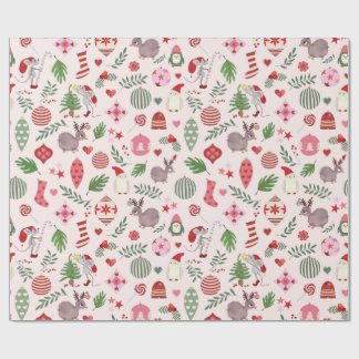 Hand-drawn Christmas Icons Wrapping Paper