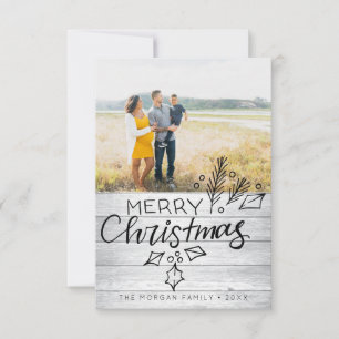Hand Drawn Christmas Photo Cards