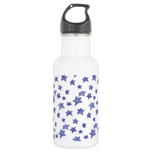 Hand drawn Christmas stars 532 Ml Water Bottle