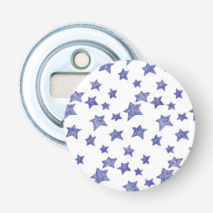 Hand drawn Christmas stars Bottle Opener