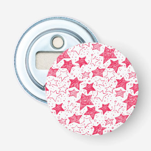 Hand drawn Christmas stars Bottle Opener