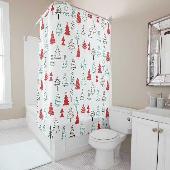 Hand Drawn Christmas Tree Pattern (In Situ)