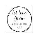 Hand-drawn Circles Let Love Grow Script Wedding