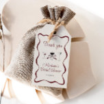 Hand Drawn Cocktails Wavy Frame Bridal Shower Gift Tags<br><div class="desc">Introducing our exquisite Bridal Shower gift tags, designed to add a touch of elegance and charm to your special celebration. These merino coloured gift tags feature a maroon wavy hand-drawn border as well as delightful hand-drawn cocktail glasses, including the sophisticated espresso martini with a bow. These charming illustrations add a...</div>