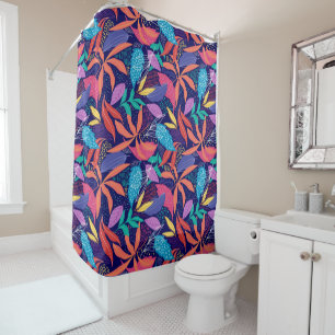 Hand Drawn Colourful Abstract Leaves Pattern