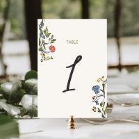Hand Drawn Colourful Floral Bridal Shower